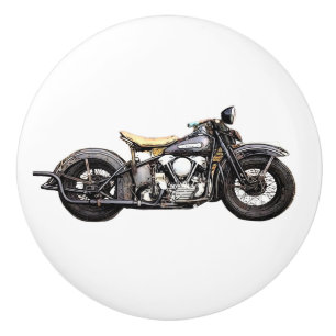 Bouton De Porte En Céramique Tiroir Cool moto vintage moto