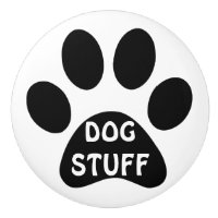 Tiroir de pawprint de substance de chien ou