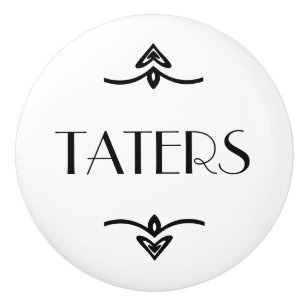 Bouton De Porte En Céramique Tiroir de pomme de terre - Taters