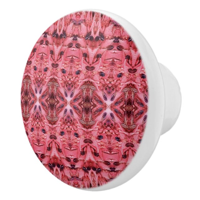 Bouton De Porte En Céramique Tiroir en dentelle rose Tirage (Droite)