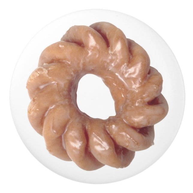 Bouton De Porte En Céramique Tiroir en noisette (Devant)