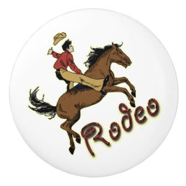 Bouton De Porte En Céramique Tiroir Rodéo Rider Tirage