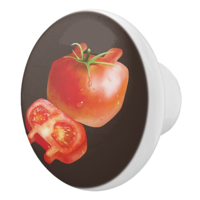 Bouton De Porte En Céramique Tomate fraîche (Droite)