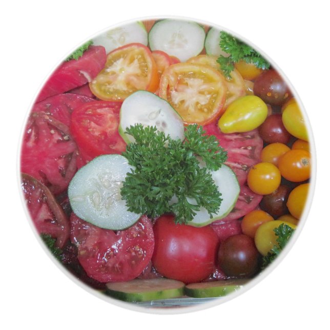 Bouton De Porte En Céramique Tomato Platter Ceramic Knob (Devant)