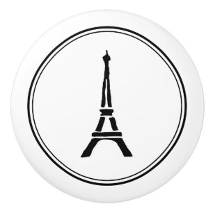 Bouton De Porte En Céramique Tour Eiffel