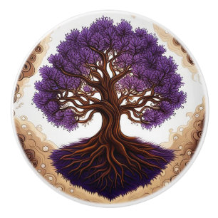 Bouton De Porte En Céramique Tree of Life