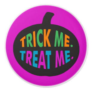 Bouton De Porte En Céramique Trick Me Traite, Halloween Multi-Couleur