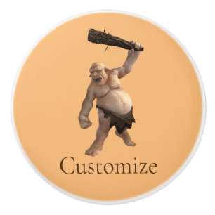 Bouton De Porte En Céramique Troll moche Thunder_Cove