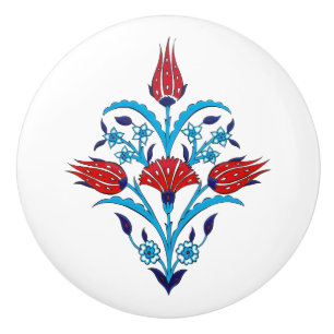 Bouton De Porte En Céramique Tuiles d'Iznik