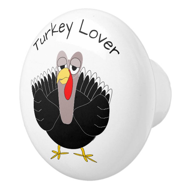 Bouton De Porte En Céramique Turkey Design Personalised (Droite)