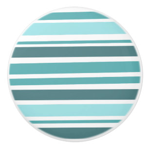 Bouton De Porte En Céramique Turquoise et turquoise