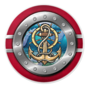Bouton De Porte En Céramique Tuyau nautique en céramique
