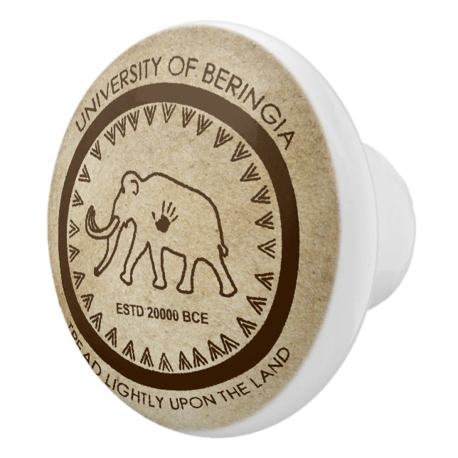 Bouton De Porte En Céramique Université de Beringia Mammoth (Droite)