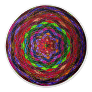 Bouton De Porte En Céramique Verre Abstrait en mosaïque #6
