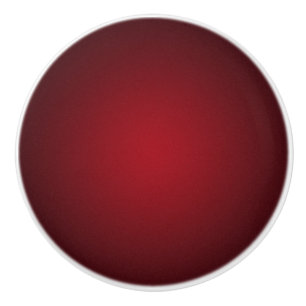 Bouton De Porte En Céramique Vignette moderne rouge-noir gris