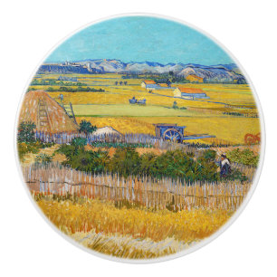 Bouton De Porte En Céramique Vincent van Gogh - Récolte à La Crau