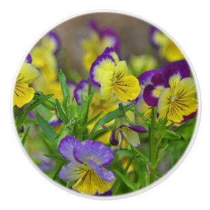 Bouton De Porte En Céramique Viola Ceramic Knob