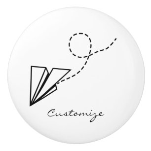 Bouton De Porte En Céramique Volet Papier Thunder_Cove