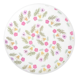 Bouton De Porte En Céramique Whimsical Rustic Floral Princess Girls Chambre à c