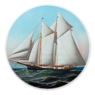 Bouton De Porte En Céramique Yacht américain par Antonio Jacobsen