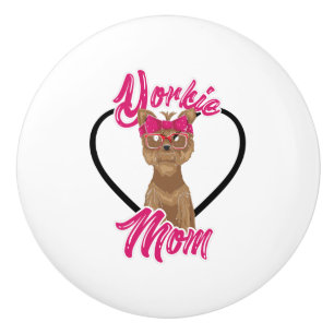 Bouton De Porte En Céramique Yorki Maman