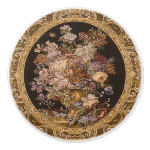 Bouton de porte floral vintage