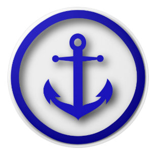 Bouton de tiroir de l'Ancre de plage nautique
