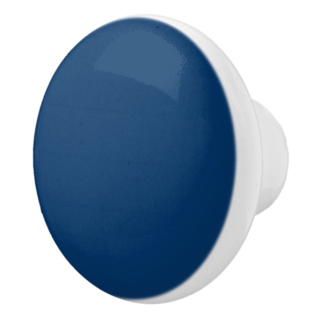 Bouton de tiroir en céramique bleu nuit (Droite)