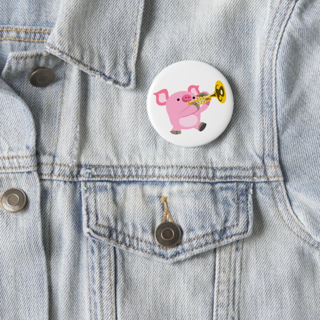Bouton de trompette Jouer à la trompette Badge (En situation)