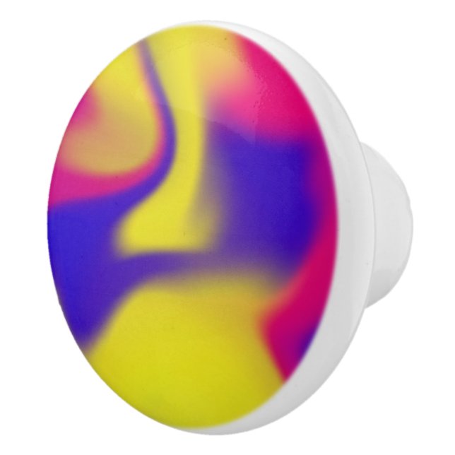 Bouton en céramique aux couleurs mixtes (Droite)