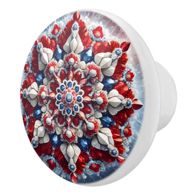 Bouton en céramique avec couleurs norvégiennes (Droite)
