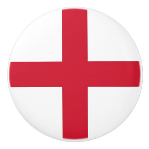 Bouton en céramique avec drapeau d'Angleterre, Roy