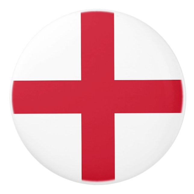Bouton en céramique avec drapeau d'Angleterre, Roy (Devant)