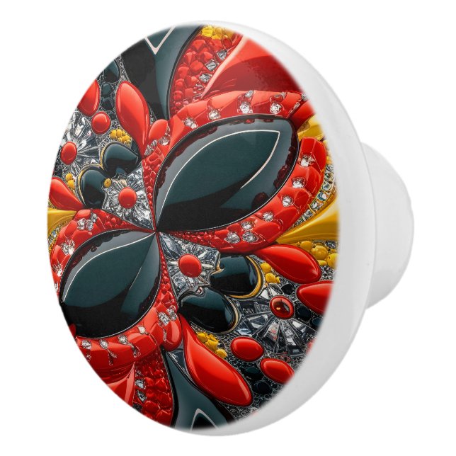 Bouton en céramique avec les couleurs allemandes (Droite)