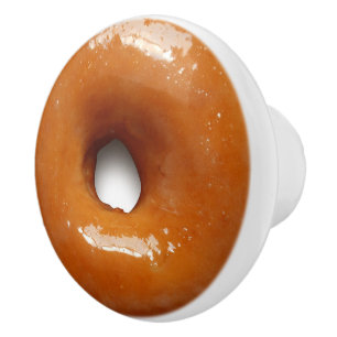 Bouton en céramique de beignet vitré