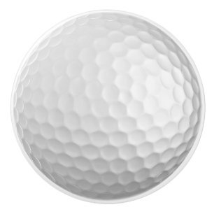 Bouton en céramique de boule de golf