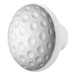 Bouton en céramique de boule de golf