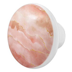 Bouton en céramique de marbre