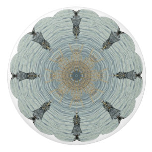 bouton en céramique de motif en verre côtier