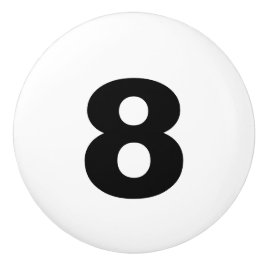 Bouton en céramique de nombre