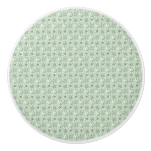 Bouton en céramique de petite impression florale