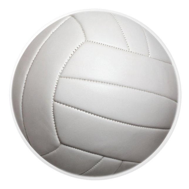 Bouton en céramique de volleyball (Devant)