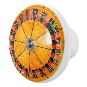 Bouton en céramique en bois classique de roue de