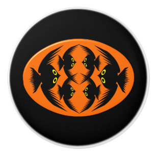 Bouton en céramique Halloween Crows