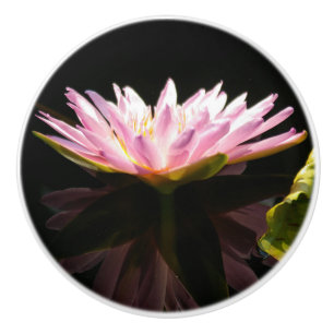 Bouton en céramique nénuphar