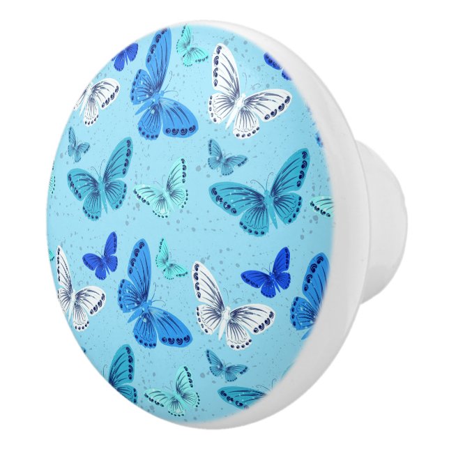 Bouton en céramique Papillons (Droite)