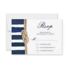 Bouton et aquarelle marine RSVP