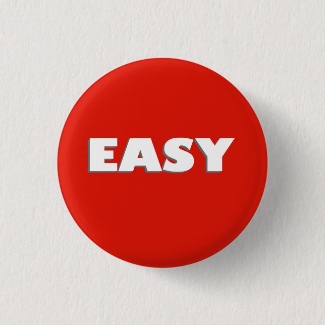 Bouton Facile Funny Pinback Badge (Devant)