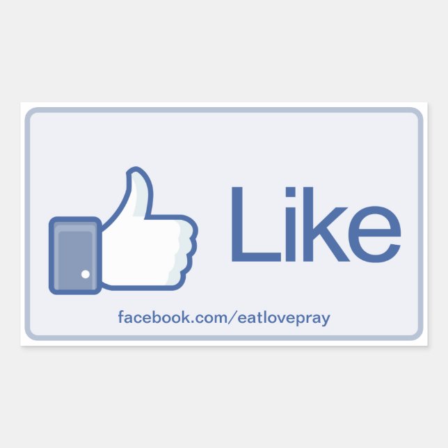 Bouton Like - autocollants promotionnels (Devant)