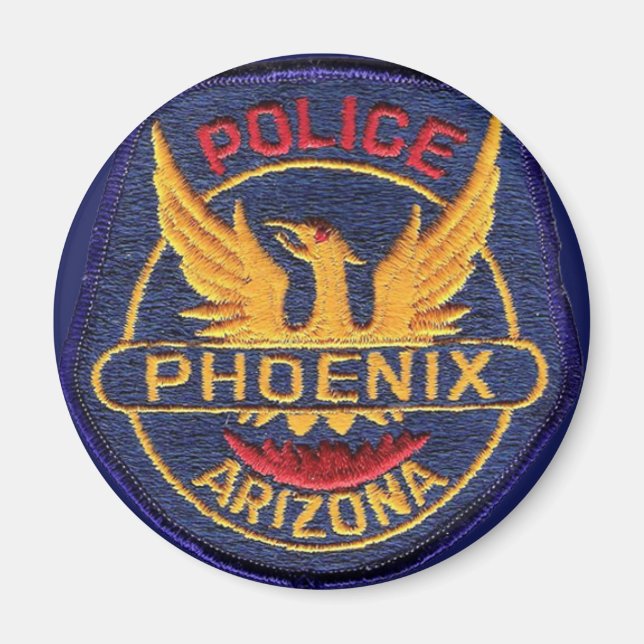 Bouton Magnet Police Phoenix (Devant)